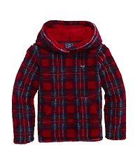 OUTLET Boys' Fleece Tartan Hoodie