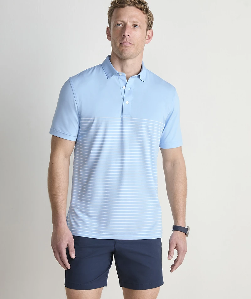 Breton Stripe Palmero Performance Polo