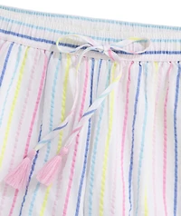OUTLET Women's Seersucker Stripe Pull-On Shorts