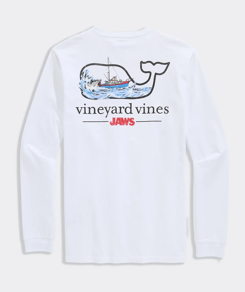 JAWS x vineyard vines Orca Whale Long-Sleeve Pocket Tee