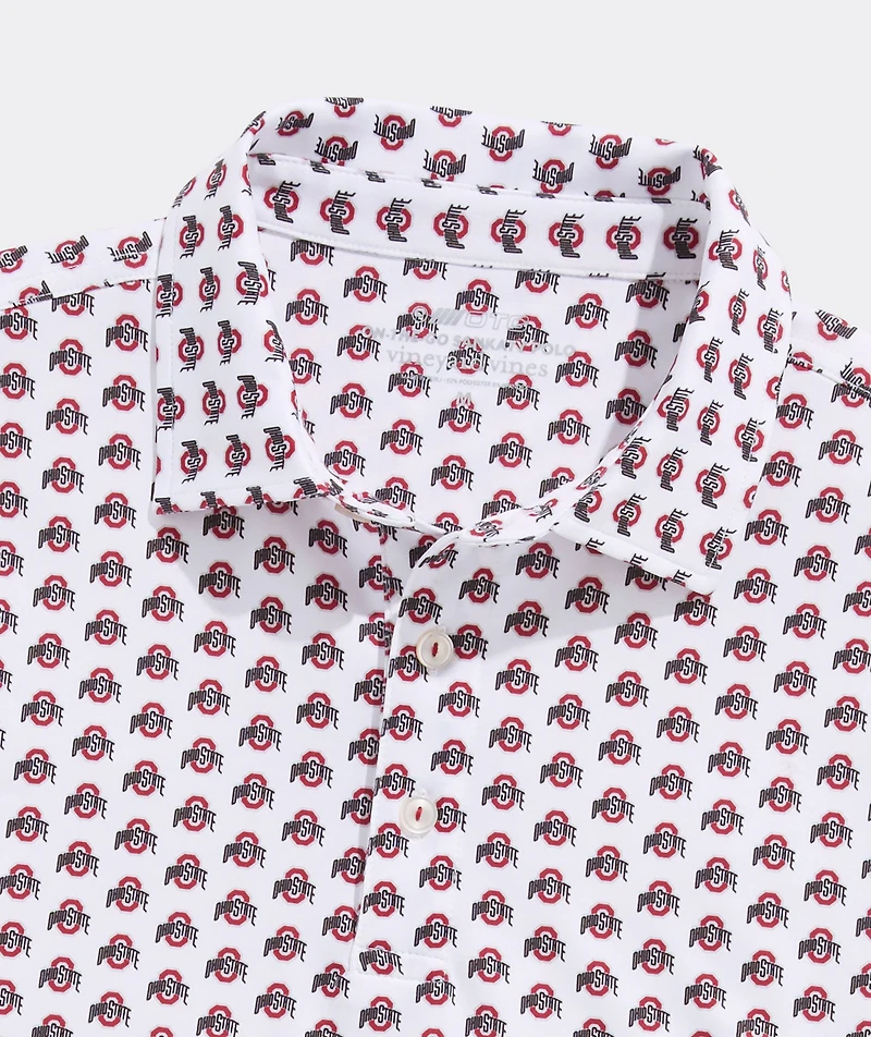 The Ohio State University Men's Printed Sankaty Polo