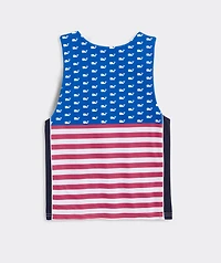 Boys' Reversible USA Whale Mesh Pinnie
