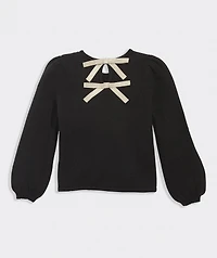 Girls' Bow-Back Sweater