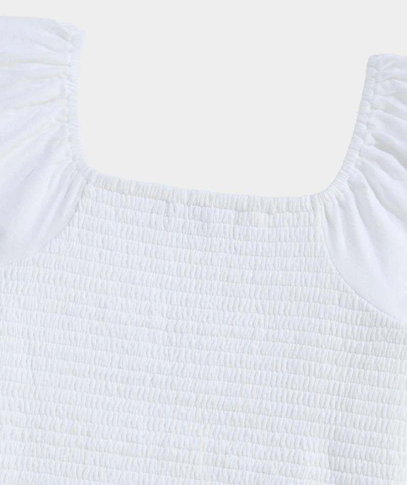 Girls' Smocked Jersey Top