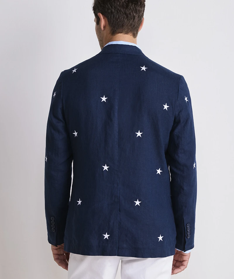 Stars & Stripes Linen Blazer