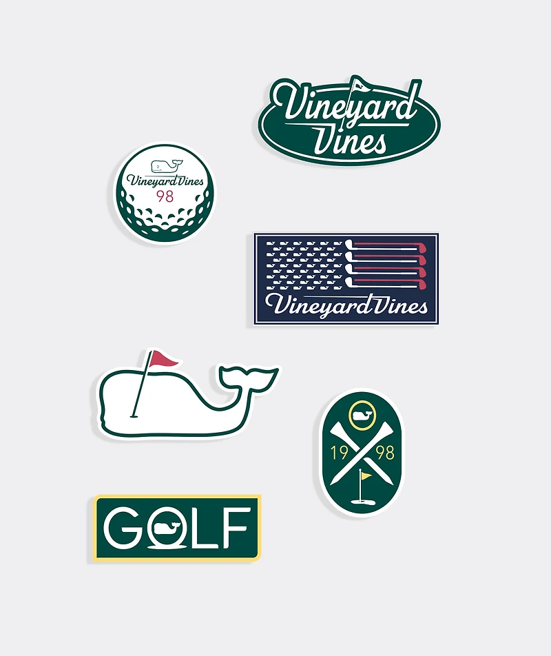 vineyard vines Golf Sticker Pack