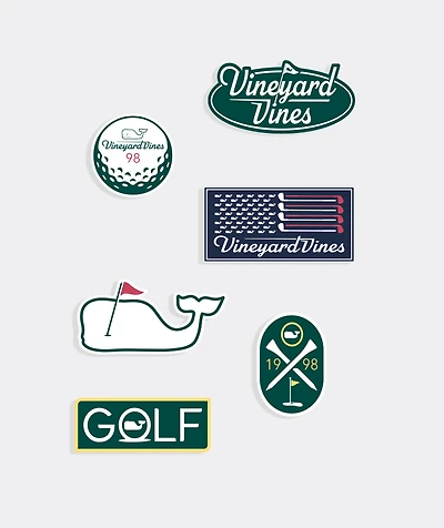 vineyard vines Golf Sticker Pack