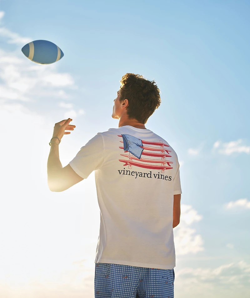Surf Chappy Short Flag Short-Sleeve Pocket Tee