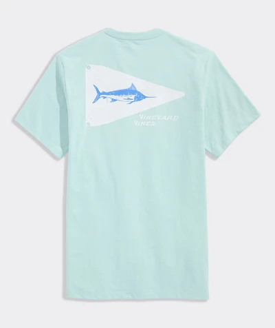 Marlin Release Flag Short-Sleeve Pocket Tee