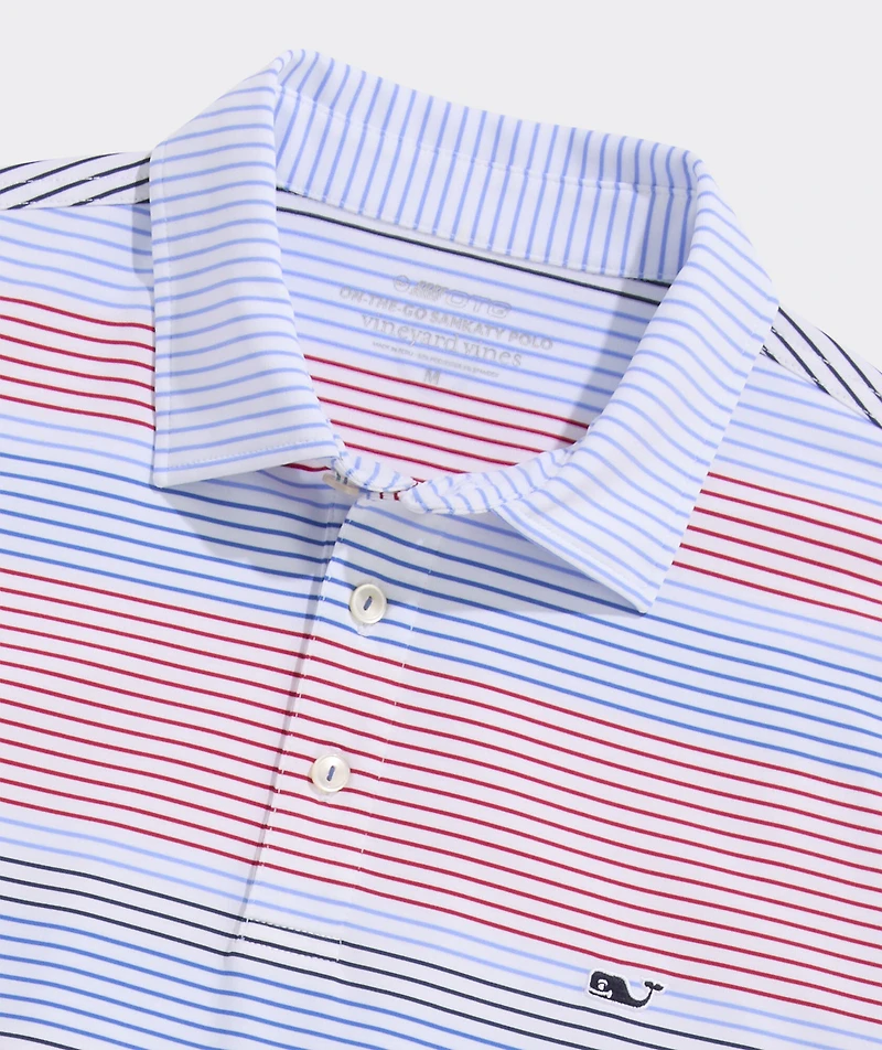 Harborview Engineer Stripe Sankaty Performance Polo