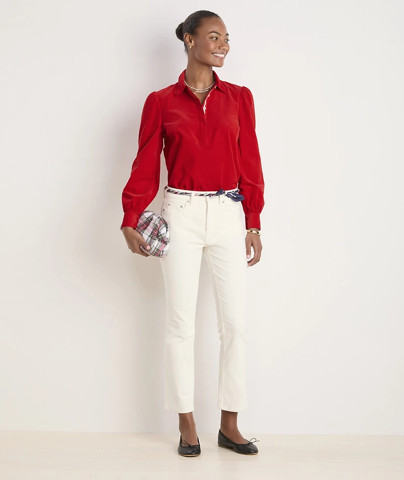 Corduroy Popover Shirt