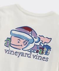Girls' Watercolor Elf Whale Long-Sleeve Tee