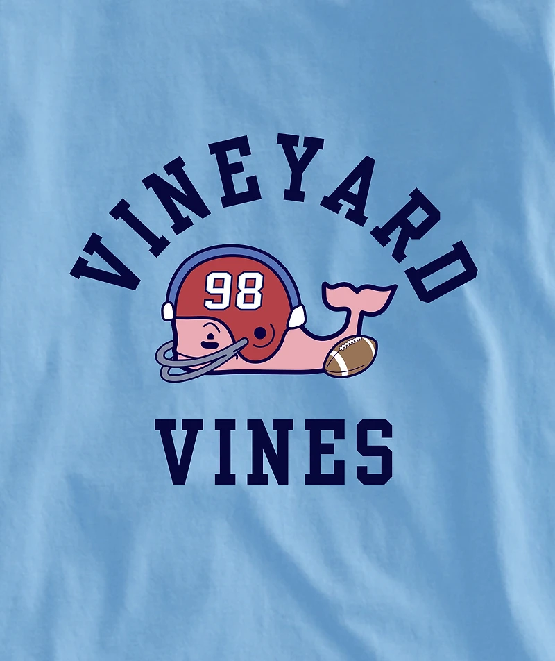 OUTLET Boys' Football Player Whale Long-Sleeve Tee