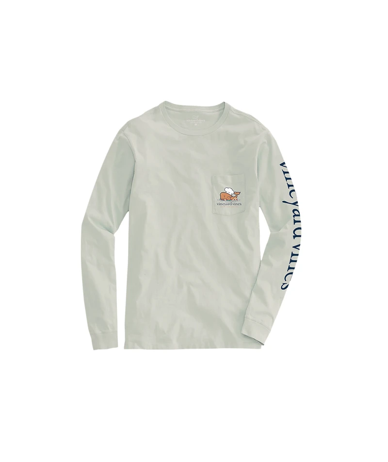 OUTLET Turkey Hat Whale Long-Sleeve Pocket Tee