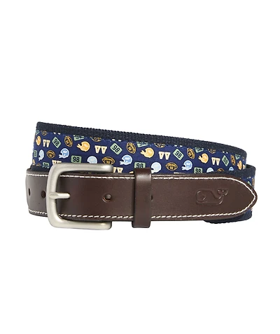 OUTLET Football Toss Canvas Club Belt