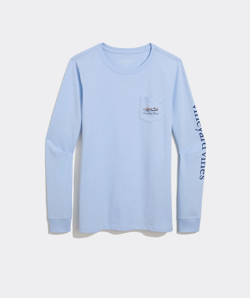 Dockside Autumn Wakes Long-Sleeve Pocket Tee
