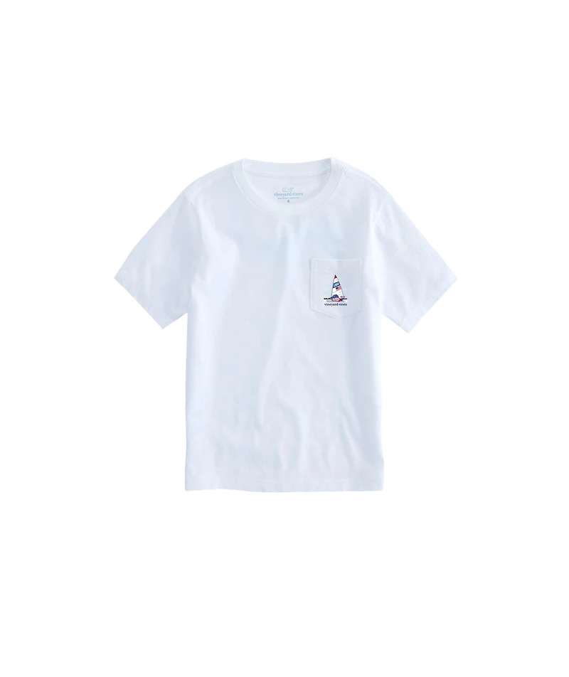OUTLET Kids' Racing Whale Short-Sleeve Pocket Tee