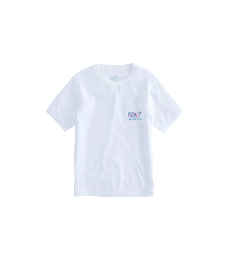 OUTLET Kids' Oleander Allover Whale Fill Short-Sleeve Pocket Tee