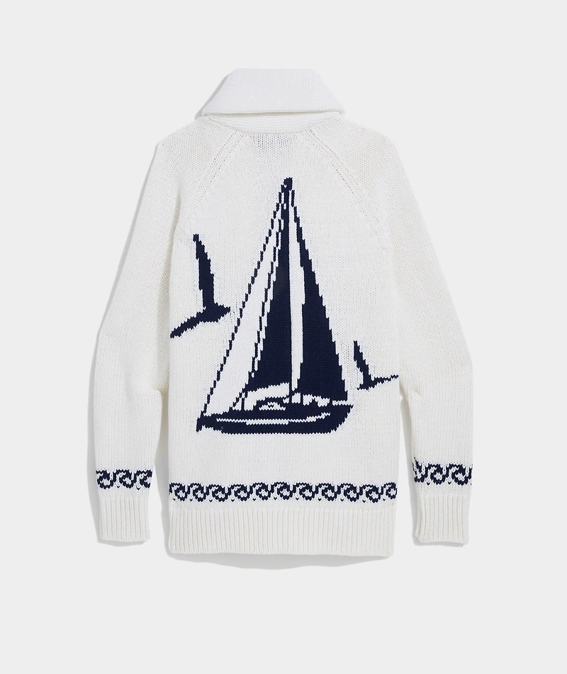 Sail Cotton Shawl Cardigan