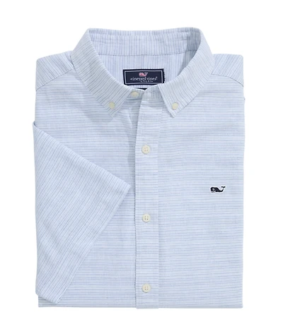 OUTLET Short-Sleeve Stripe Shirt