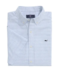 OUTLET Short-Sleeve Stripe Shirt