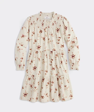 Girls' Tiered Corduroy Dress