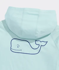 Boys' Whale Outline Harbor Sun Performance Hoodie Tee