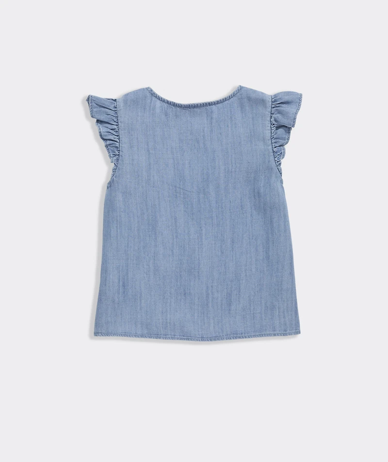 Girls' Evie Chambray Top