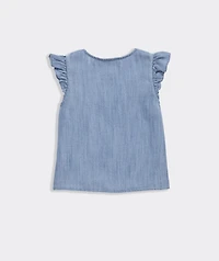 Girls' Evie Chambray Top