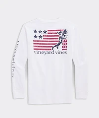 Boys' USA Quarterback Long-Sleeve Pocket Tee