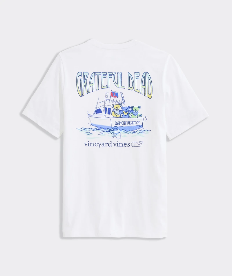 Kids' Grateful Dead x vineyard vines Dancin' Bearfoot Short-Sleeve Pocket Tee