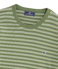 OUTLET Stripe Cotton Crewneck