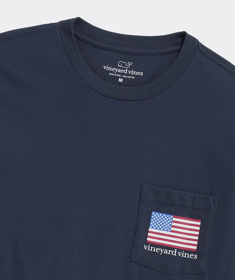 vineyard vines Americana Long-Sleeve Pocket Tee