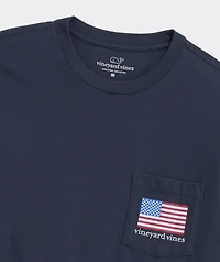 vineyard vines Americana Long-Sleeve Pocket Tee