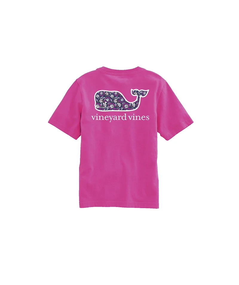 OUTLET Girls' Frangipani Whale Short-Sleeve Pocket Tee