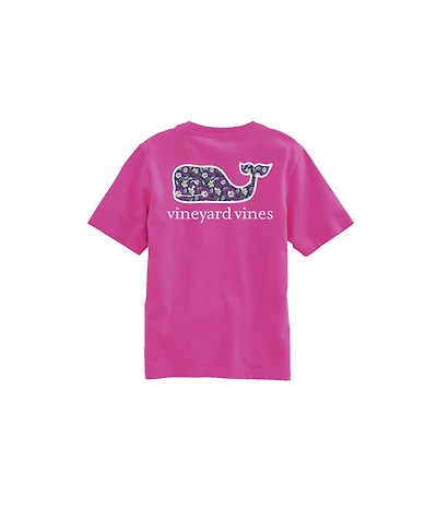 OUTLET Girls' Frangipani Whale Short-Sleeve Pocket Tee