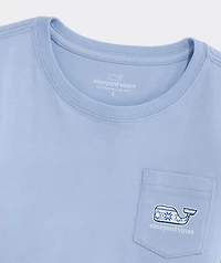 Girls' Hanukkah Whale Long-Sleeve Pocket Tee