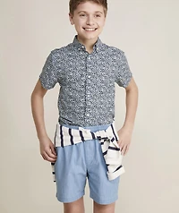 Boys' Pull-On Chambray Shorts