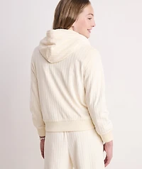 Girls' Velour Full-Zip Hoodie