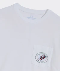 Santa Ski Long-Sleeve Pocket Tee