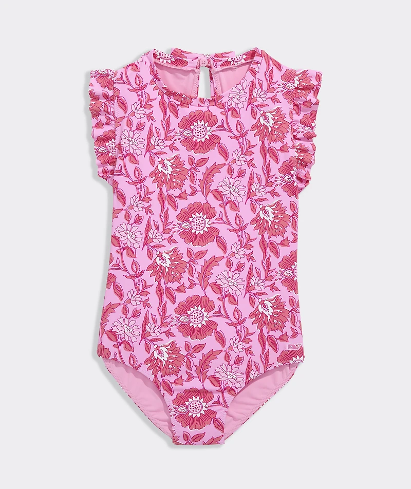 Girls' Ruffle Scoop One-Piece