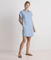 Margo Pinstripe Shirtdress