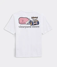 Boys' Football Back To School Whale Short-Sleeve Pocket Tee