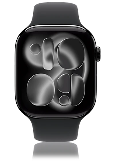 Apple Watch 11 Aluminium avec Bracelet Sport Noir (M/G)