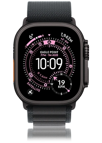 Apple Watch Ultra 3 Titanium with Black Alpine Loop (M)