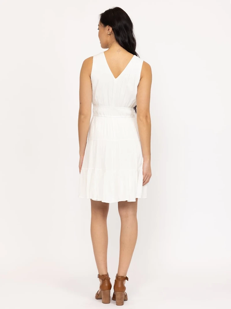 Women's Solid Tiered Dress