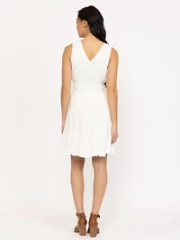 Women's Solid Tiered Dress