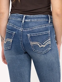 Women's Medium Wash Straight Jeans