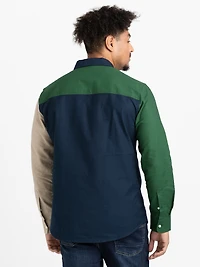 Men's Vertical Colour Block Shirt