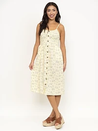 Women's Ditsy Floral Midi Dress